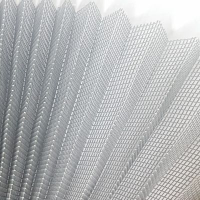 Black Grey Fiberglass Mosquito Net Pleated Mosquito Mesh Door